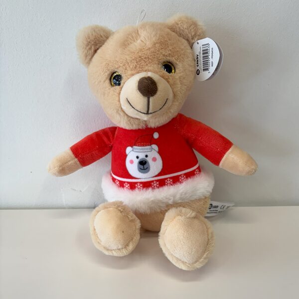 Peluche ours de noel 10€