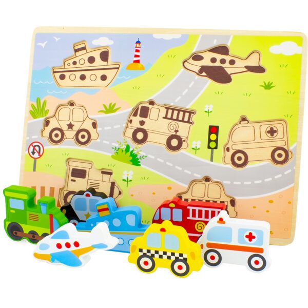 1575 Puzzle les vehicules 13€
