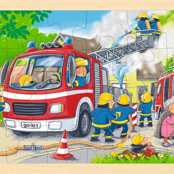 57318 Puzzle brigade de pompiers 9€