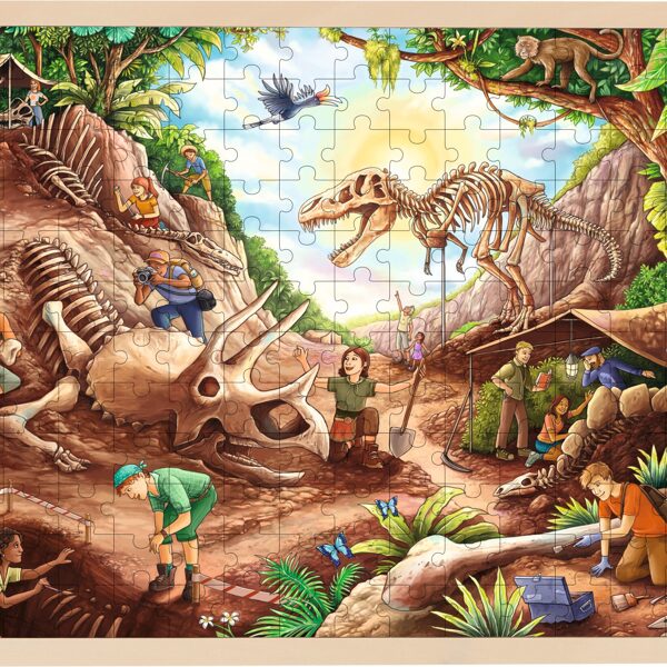 57395 Puzzle fouille dinosaures 192 elements 15€