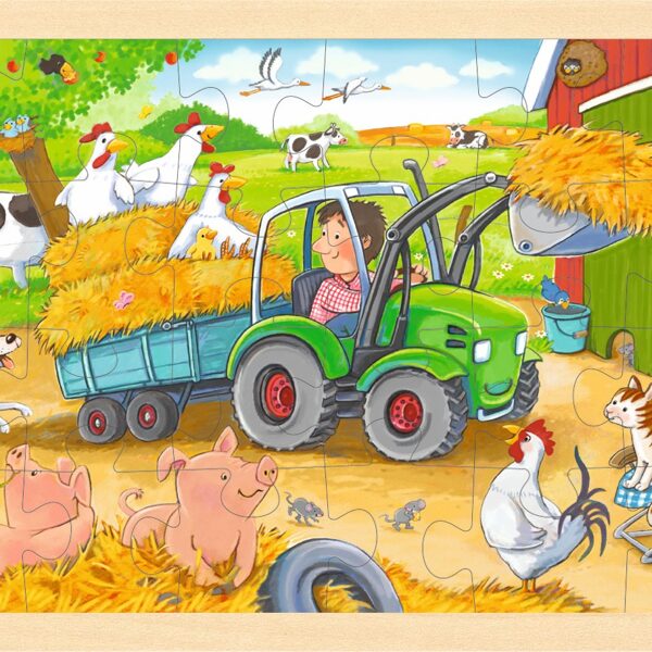 57420 Puzzle petit tracteur 9€