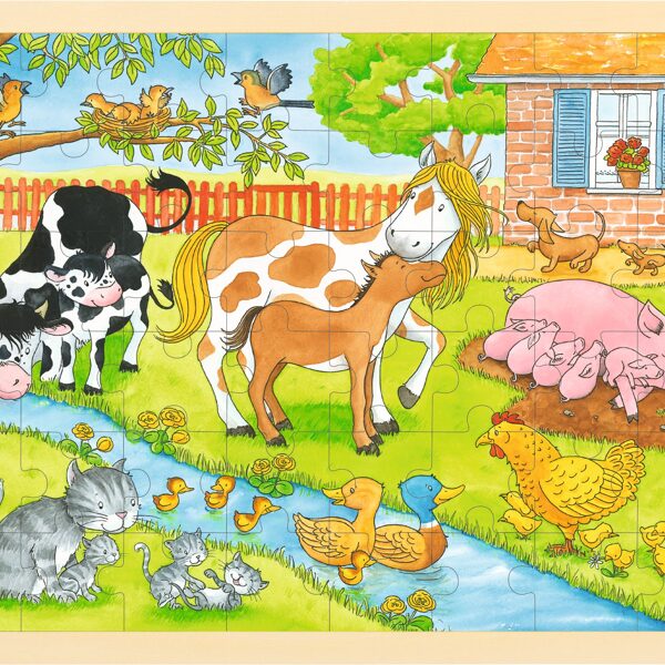57745 Puzzle vie a la ferme 13€