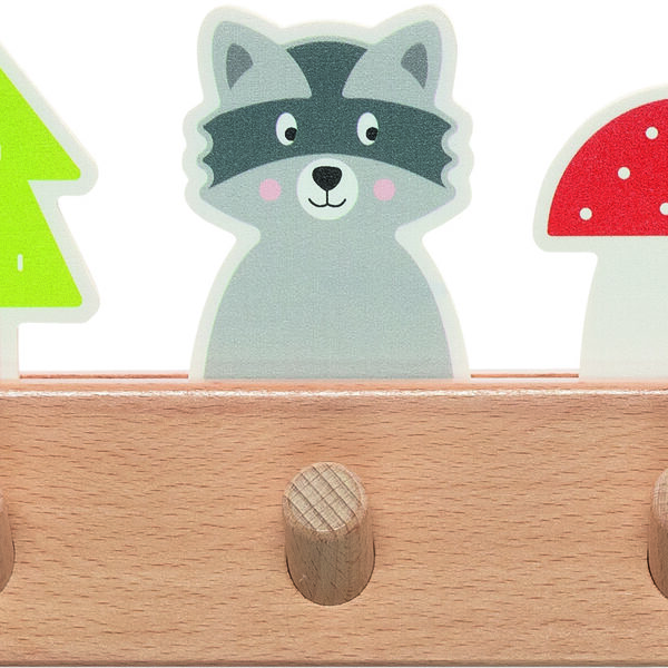 60662 Porte manteau les amis de la foret 17€