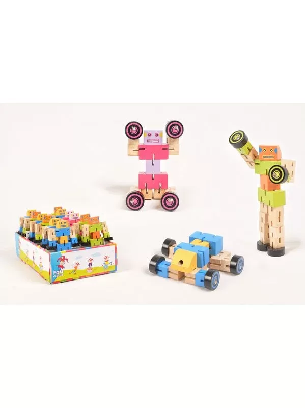 Robot bois articule 7€