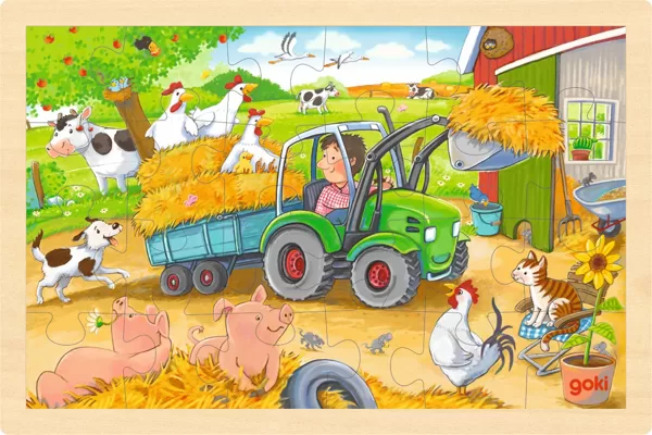 57420 Puzzle petit tracteur 9€