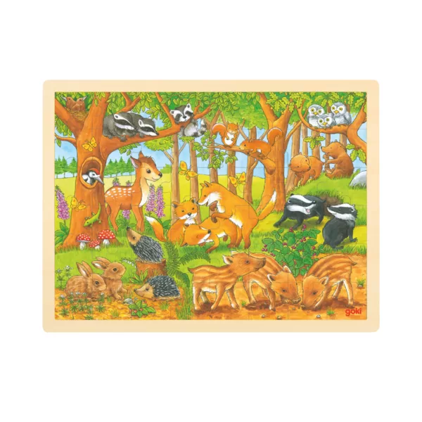 57734 Puzzle bebes animaux de la foret