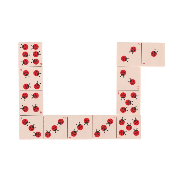 56716 Domino coccinelles en bois 11€