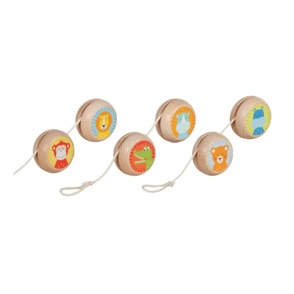 yo-yo en bois animaux 3€