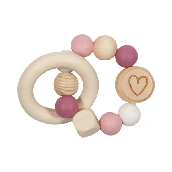 65244 Hochet flexible coeur, rose 8€