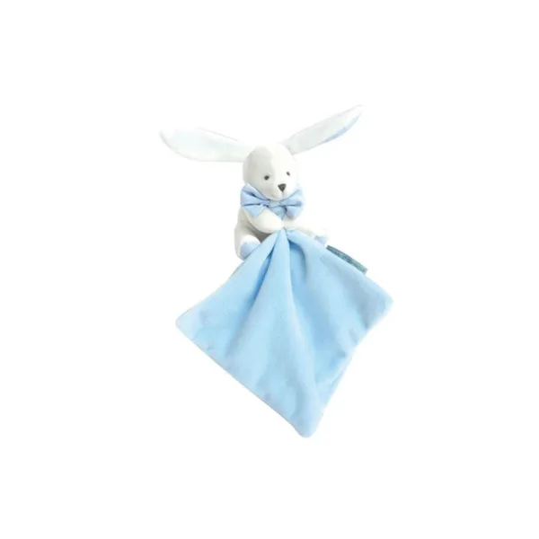 DC3338 doudou mouchoir lapin bleu 18€