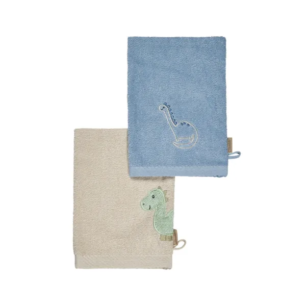 Gant de toilette dino 12€ les deux