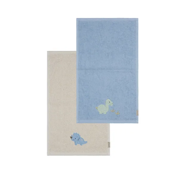 Serviette eponge dino 16€ les deux