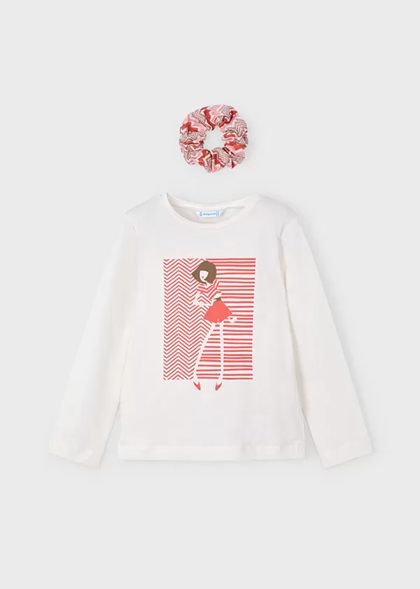 3016 Tee-shirt avec chouchou 27€